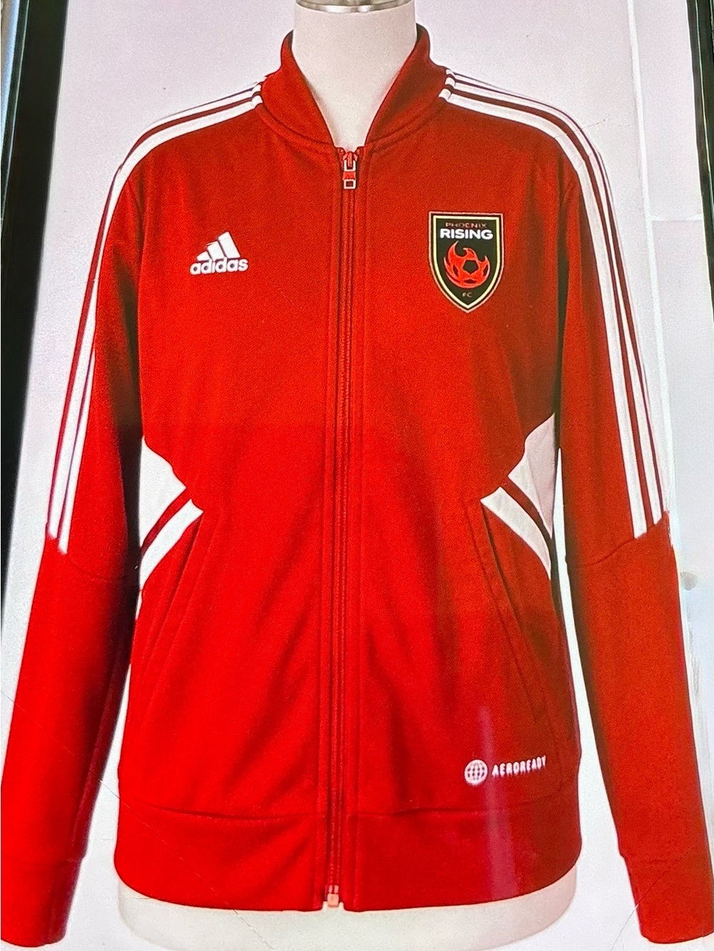 ADIDAS. PHOENIX RISING FC FULL ZIP TRACK JACKET MENS AEROREADY (s)